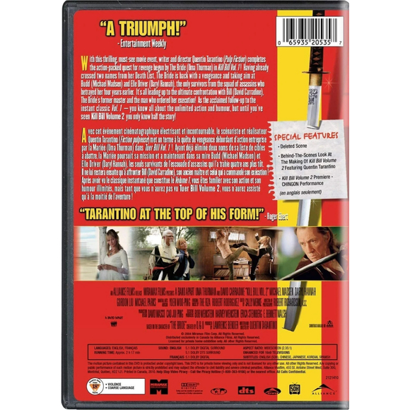 Kill Bill Volumes 1 & 2 DVDs Uma Thurman, Quentin Tarantino SEALED - Picture 10 of 14